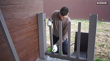 Подготовили видео с правилами и советами по монтажу ограждения из ДПК для террасы (этапы, нюансы, секреты).